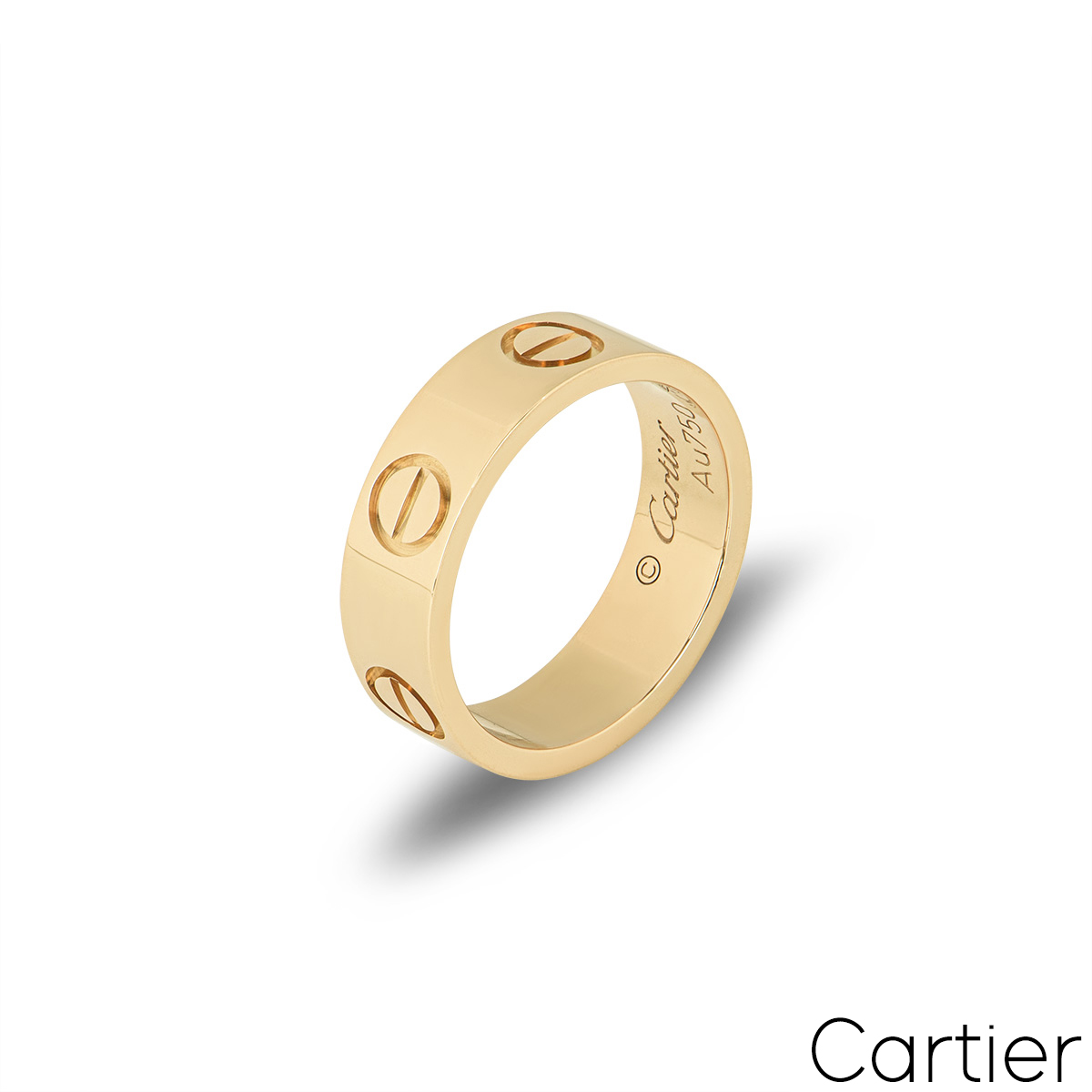 Cartier Yellow Gold Love Ring Size 50 B4084600 | Rich Diamonds